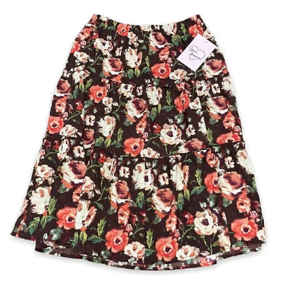 Floral Midi Skirt   